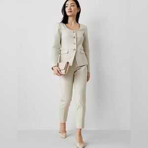 NWT Tall Ann Taylor High Rise Ankle Pant in Strech Cotton